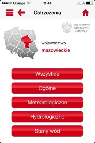 Regionalny System Ostrzegania screenshot 4