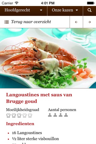 Brugge Kaas recepten screenshot 2