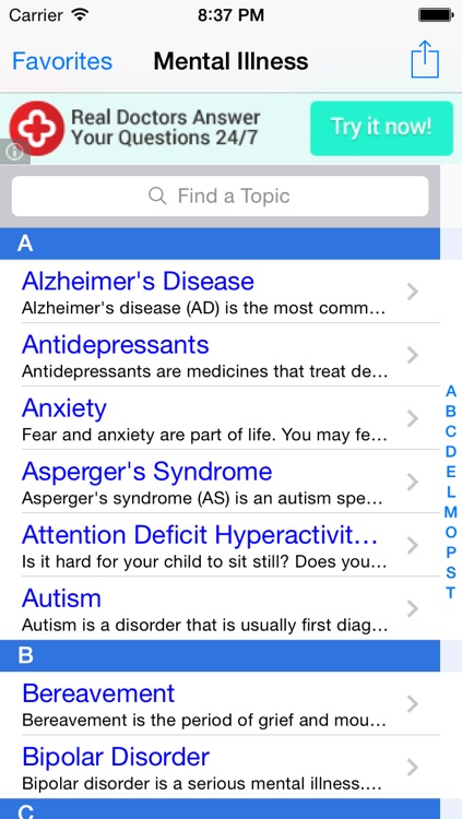 Mental Illness: Facts on Anxiety, Depression, Bipolar Disorder, ADHD, PTSD, OCD Test, Screening, Treatment and Self Help Management Free!