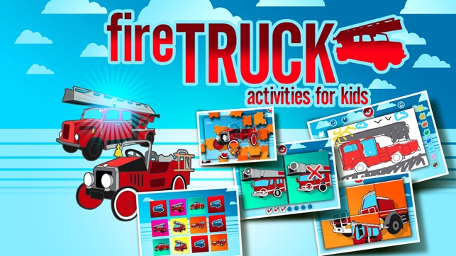 Fire Trucks Activities for Kids: Puzzles