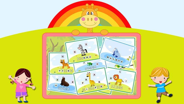 First Words Animals - Kids Preschool Spelling & Learning Game Free