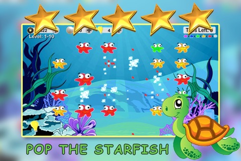 Starfish Popper Puzzle - Addictive Chain Reaction Free Game screenshot 2