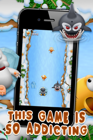 Polar Ice Penguin Racing Rage - A Free Flying Birds Fishing Adventure Game screenshot 3