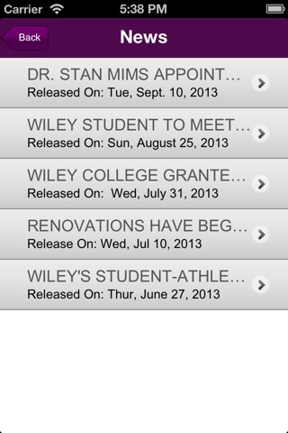 Wiley College screenshot 2