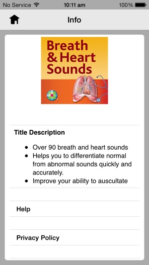 Breath & Heart Sounds: Auscultation Skills Audio Review(圖2)-速報App