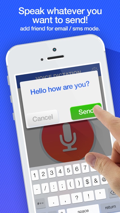 Voice Dictation -  dictate & send your text messages for Facebook and Twitter