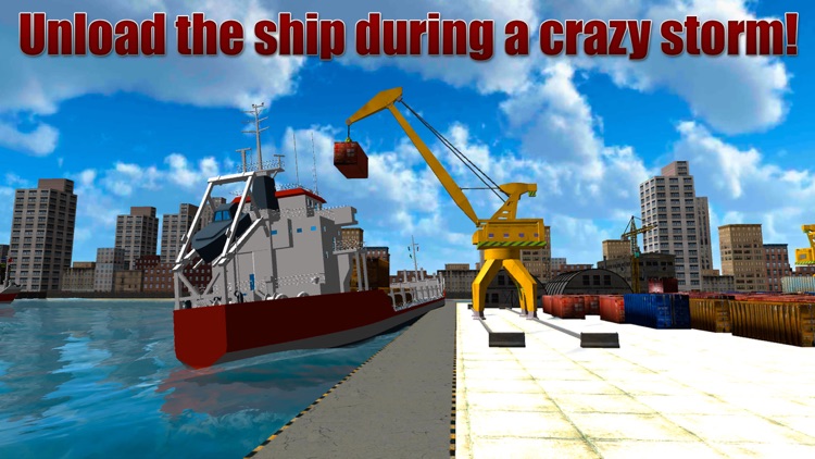 Cargo Ship Crane Simulator 3D Full screenshot-3