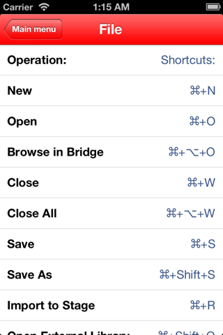 Shortcuts for Flash screenshot 4