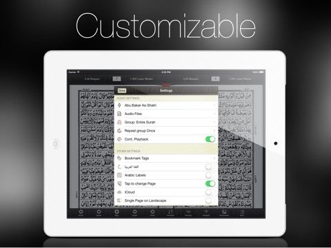 Quran Kareem 16 Line for iPad screenshot 4