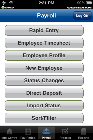 Ceridian Canada Powerpay Mobile screenshot 2