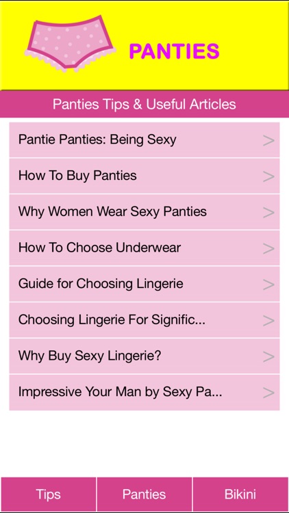 Panties Catalog