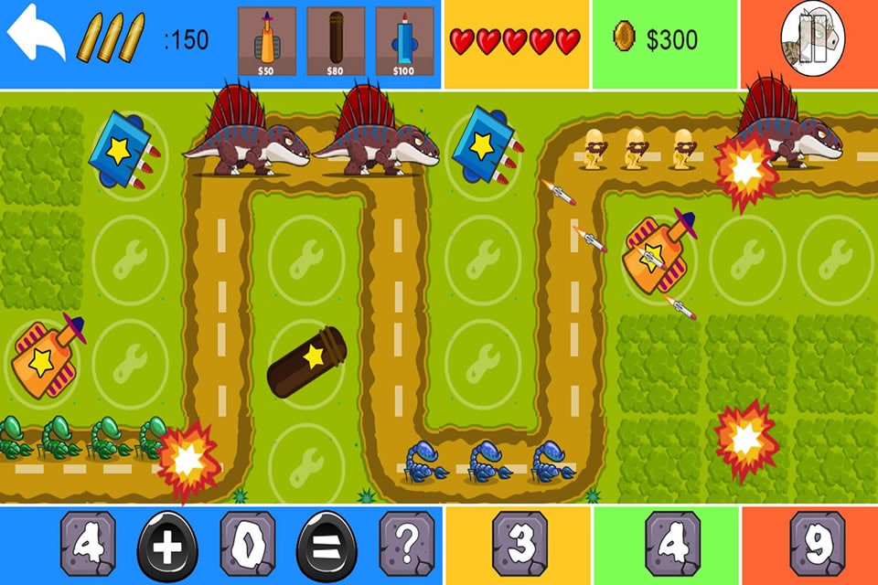 Dinosaur Math Tower Defense screenshot 4