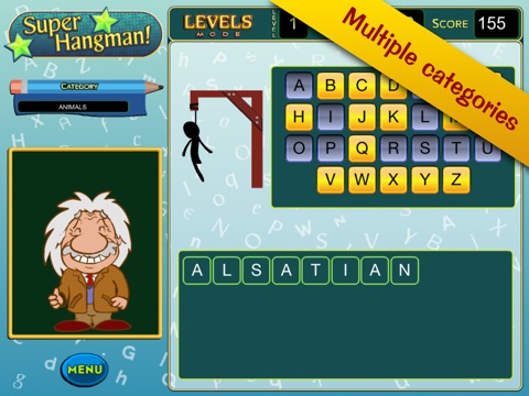 Super Hangman! Lite - FREE screenshot 2