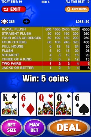 Video Poker Casino - 6 Games in 1 screenshot 3