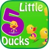 Five Little Ducks Nursery Rhyme With Lyrics - Cartoon Animation Rhymes & Songs for Children