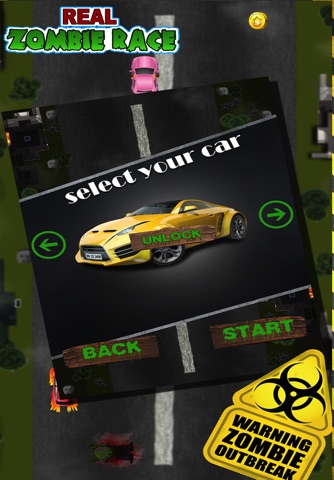 Zombie Drive by Shooting : Really Fast muscle supercar racing game for boys screenshot 2