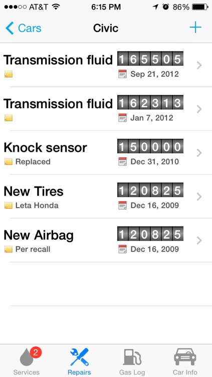 Car Minder Plus - Car Maintenance and Gas Log (MPG) screenshot-3