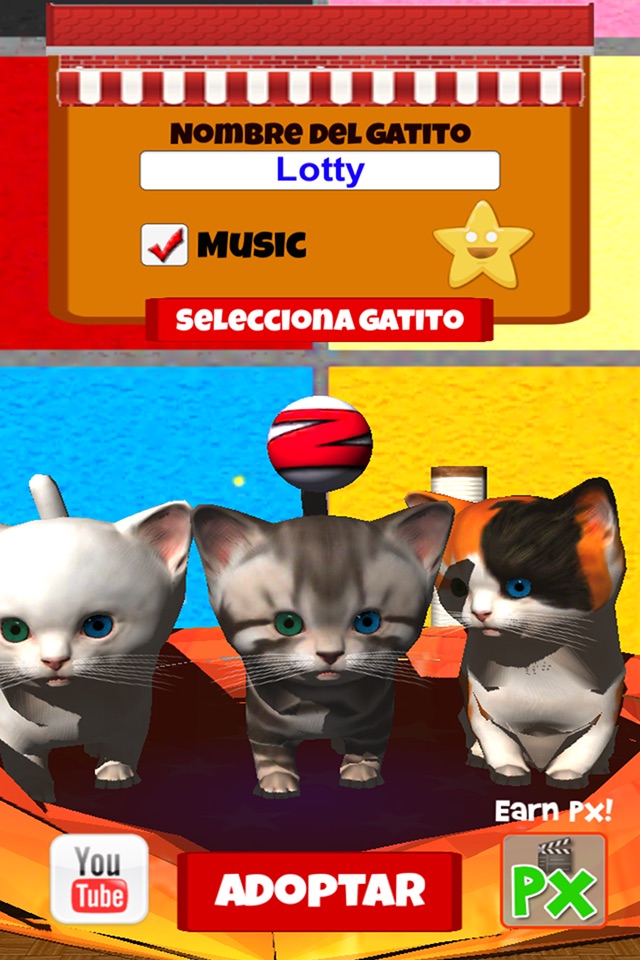 Cute kitten virtual pet, your own kitty to take care screenshot 3