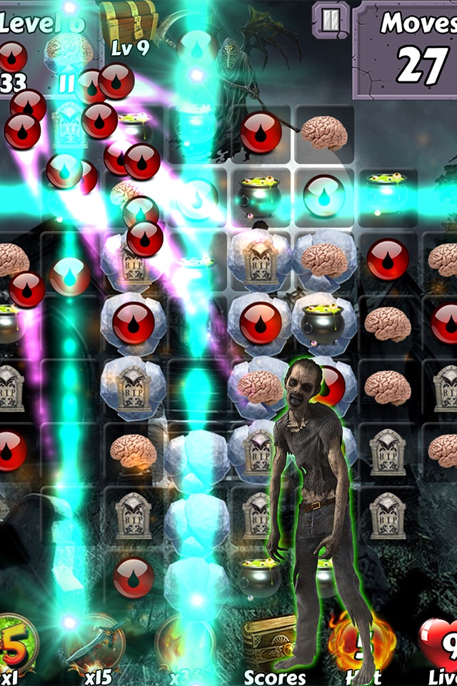 Zombie Mania Halloween World - Free puzzle games for trick or treat screenshot 3