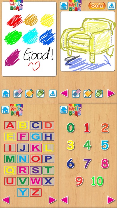 How to cancel & delete Write Draw Free - Learning Writing, Drawing, Fill Color & Words from iphone & ipad 4