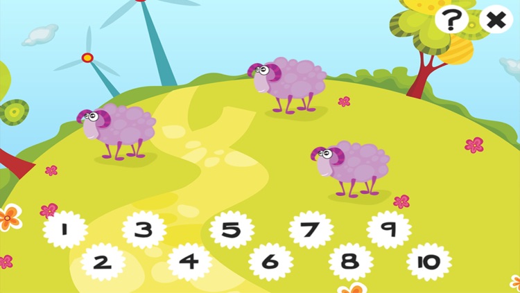 123 Farm counting game for children: Learn to count the numbers 1-10 with pets and animals of the barn screenshot-3