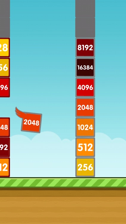 Flappy 2048 - the Great ultimate mix of Flappy bird and 2048 number puzzle game! screenshot-3