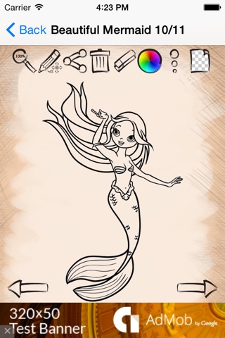 Draw And Paint Mermaids screenshot 4