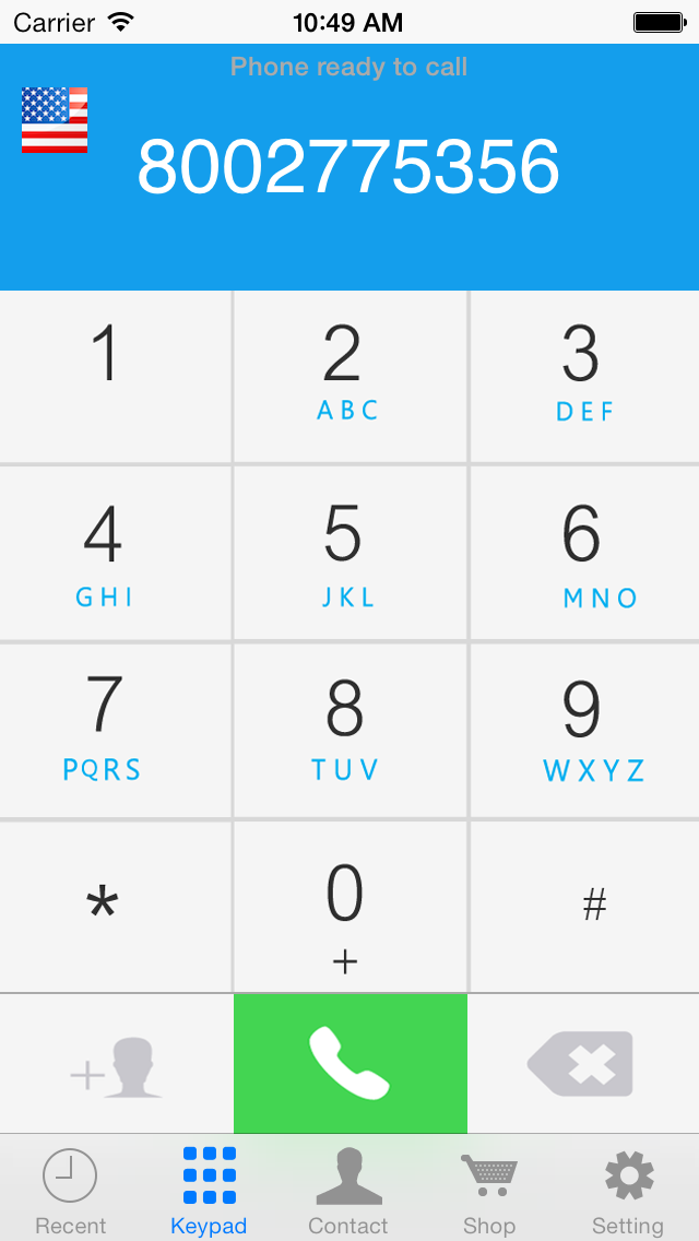 CallTime - Cheap US & Canada Phone Callのスクリーンショット1 CallTime - Cheap US & Canada Phone Callのスクリーンショット1