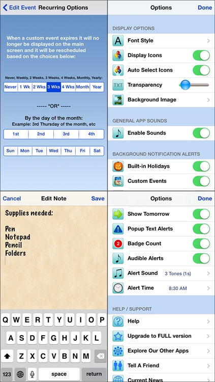Holiday Countdown LITE - w/Recurring Calendar Events screenshot-4
