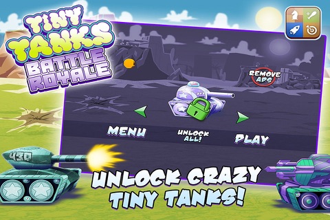 A Tiny Tank Battle - Free War Defense Action Game screenshot 2