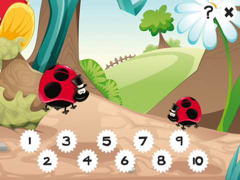 森の昆虫約お子様の年齢2-5のための123のゲーム： カウントを学ぶ 動物、クモ、アリ、蚊、蝶、木々や花で番号1から10まで。幼稚園、保育園や保育所のためにのおすすめ画像3