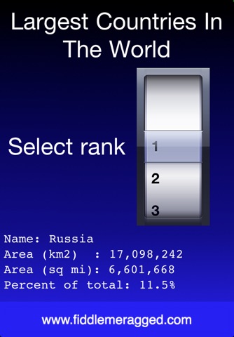 Largest Countries In The World screenshot 2