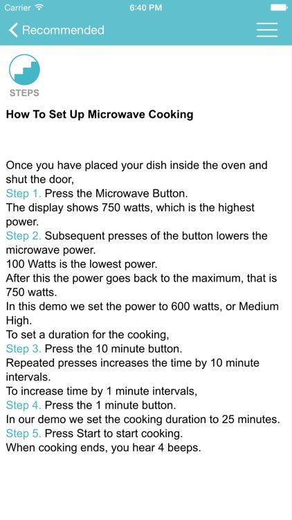 Showhow2 for Samsung GW732KD-B Microwave screenshot-4