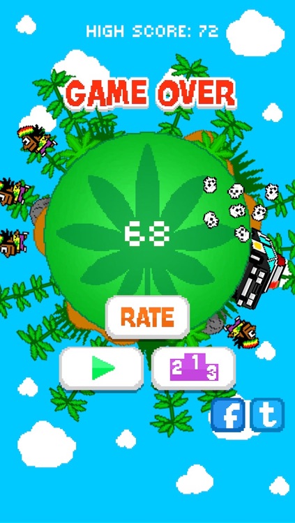 Jumpy Rasta Man - FREE - Cops and Farmer Chase Game screenshot-3