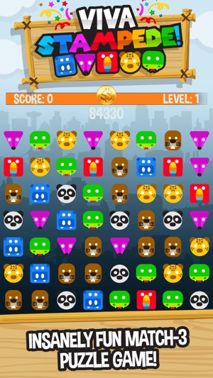 Viva Stampede - Match Three Puzzle Game