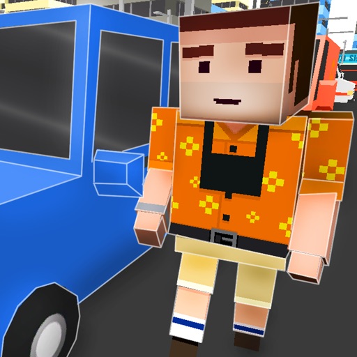 Cube World: Criminal Race 3D icon