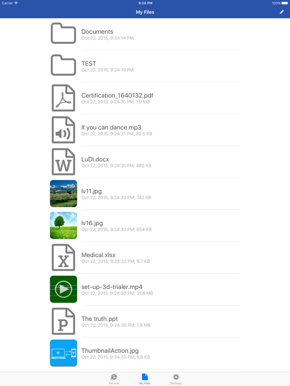 iMediaOut - Easy file transfer Screenshots