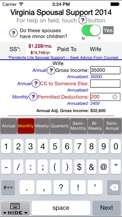 Virginia Spousal Support 2014