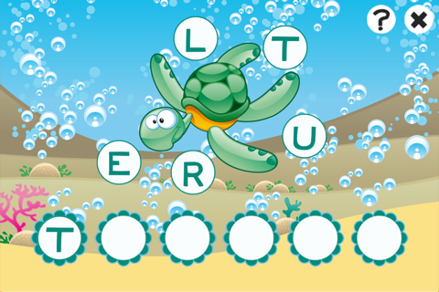 ABC ocean games for children: Train your word spelling skills of sea animals for kindergarten and pre-school screenshot 2