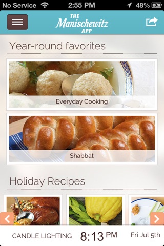 The Manischewitz Recipe & Holiday Guide screenshot 2