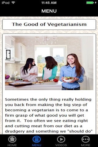 Becoming Easy Vegetarian Guide & Advice - Benefits & Reasons screenshot 2
