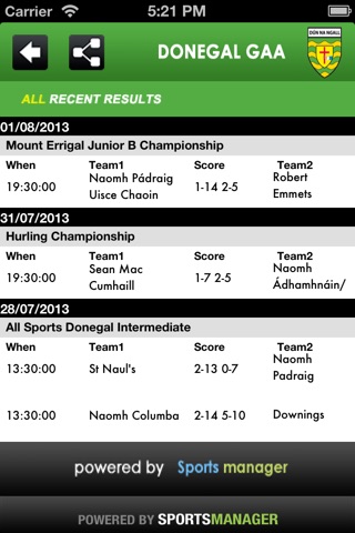 Donegal GAA screenshot 4