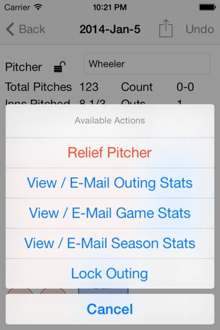 Full Count Pitch Counter screenshot 3