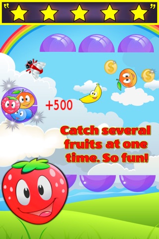 Fruit Catch - Endless Rainbow Fruity Catching Fun Game! screenshot 4
