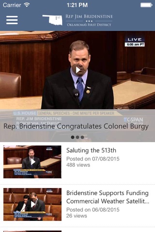Congressman Jim Bridenstine screenshot 3