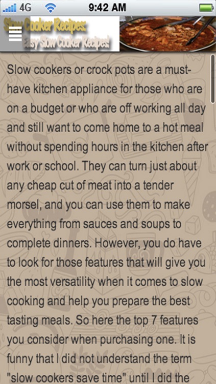 Slow Cooker Recipes: Learn How To Make Easy Slow Cooker Recipes! screenshot-4