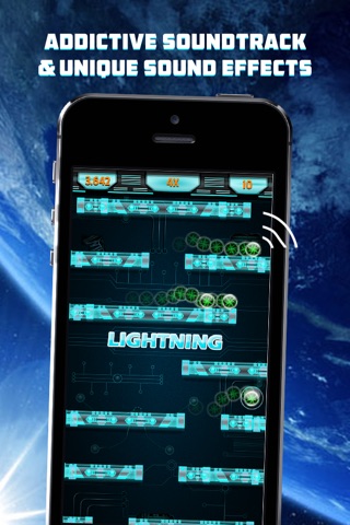 Atomic Gravity Ball Free - Drop & Tilt Falldown Impossible Retro Arcade Game screenshot 2