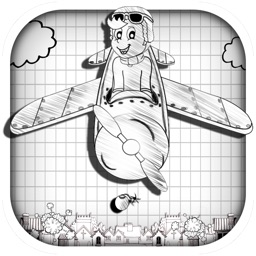 Sketch Man Airplane Bomber -  Extreme Aerial Warfare Mayhem Free