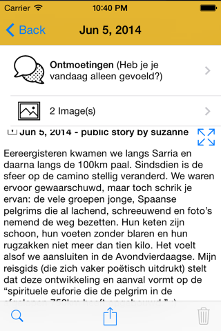 PILNAR Pelgrimsdagboek screenshot 4