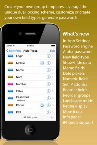 iAccounts Lite Password Manager - with free backup app screenshot 4